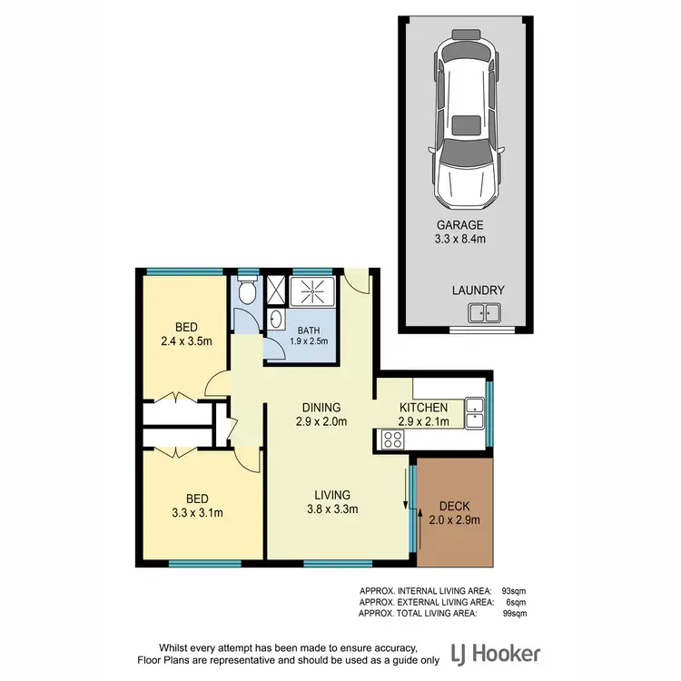 Floorplan of Homely unit listing, 3/93 Wallace Street, Chermside QLD 4032
