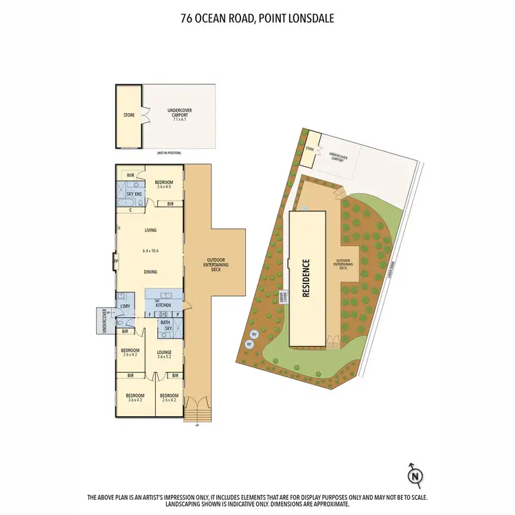 Floorplan of Homely house listing, 76 Ocean Road, Point Lonsdale VIC 3225