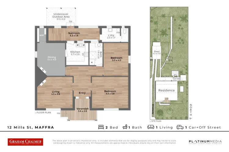 Floorplan of Homely house listing, 12 Mills Street, Maffra VIC 3860