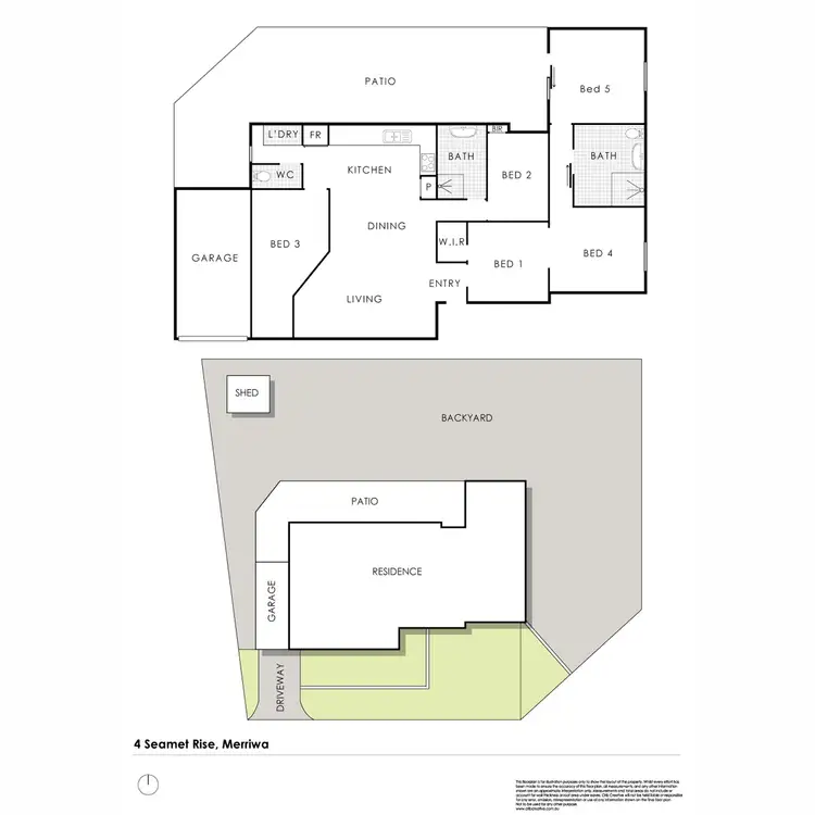Floorplan of Homely house listing, 4 Seamet Rise, Merriwa WA 6030