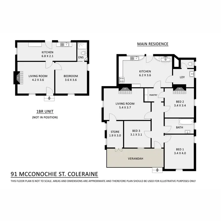 Floorplan of Homely house listing, 91 McConochie Street, Coleraine VIC 3315