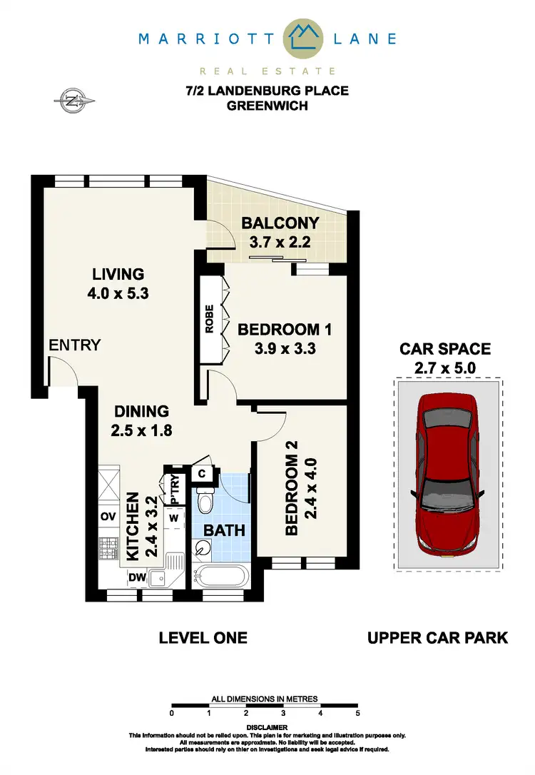 Floorplan of Homely unit listing, 7/2 Landenburg Place, Greenwich NSW 2065