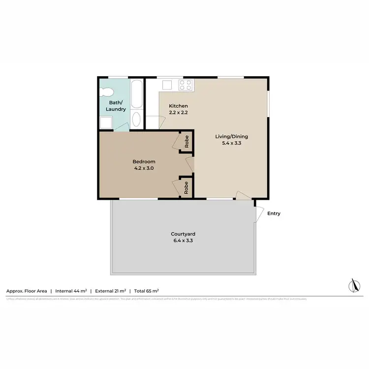 Floorplan of Homely unit listing, 1/598 Sandgate Road, Clayfield QLD 4011