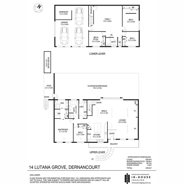 Floorplan of Homely house listing, 14 Lutana Grove, Dernancourt SA 5075