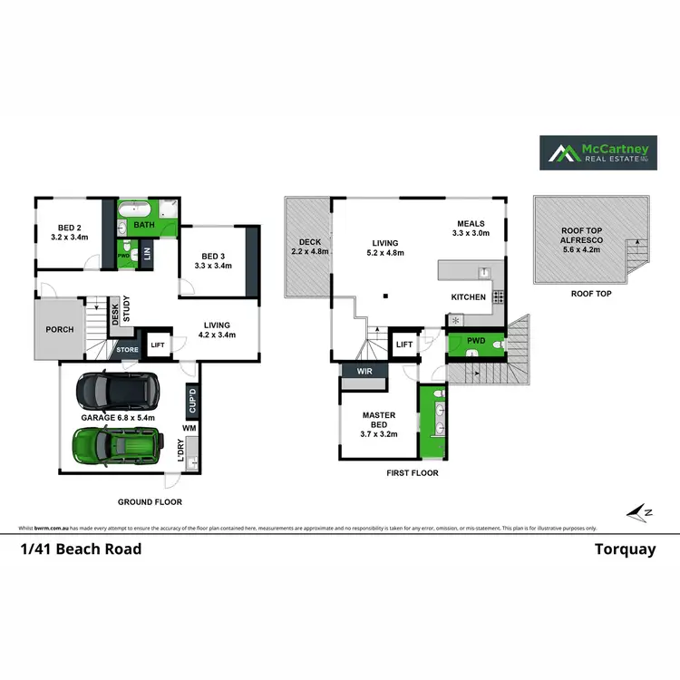 Floorplan of Homely house listing, 1/41 Beach Road, Torquay VIC 3228