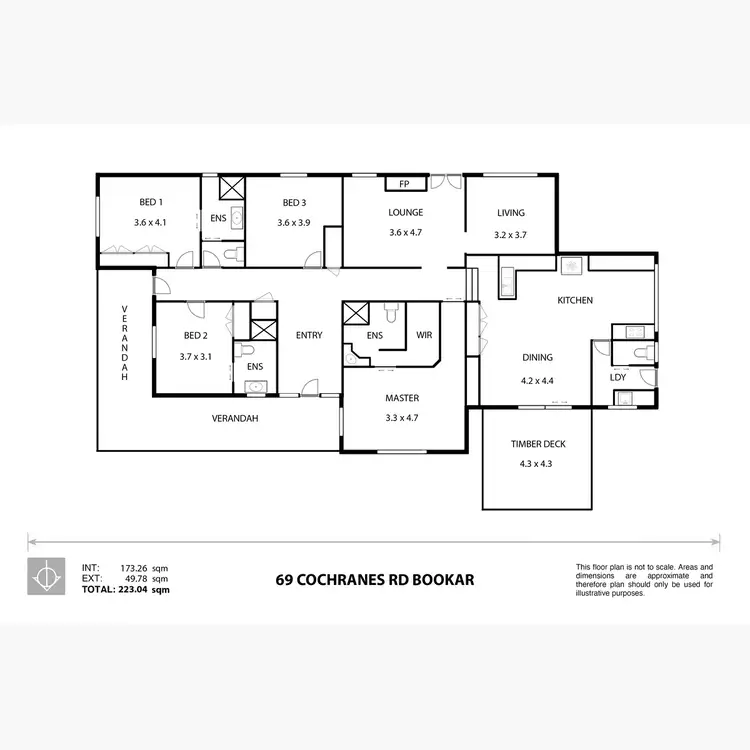 Floorplan of Homely house listing, 69 Cochranes Road, Bookaar VIC 3260
