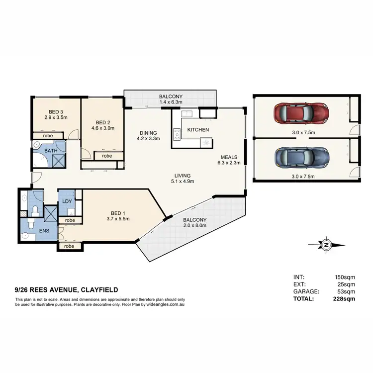 Floorplan of Homely apartment listing, 9/26 Rees Avenue, Clayfield QLD 4011