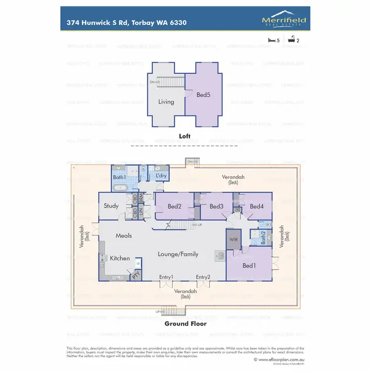 Floorplan of Homely rural property listing, 374 Hunwick South Road, Torbay WA 6330