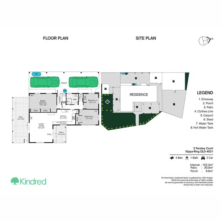 Floorplan of Homely house listing, 2 Farsley Court, Kippa-Ring QLD 4021