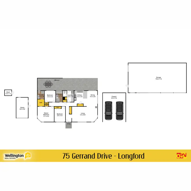 Floorplan of Homely rural property listing, 75 Gerrand Drive, Longford VIC 3851