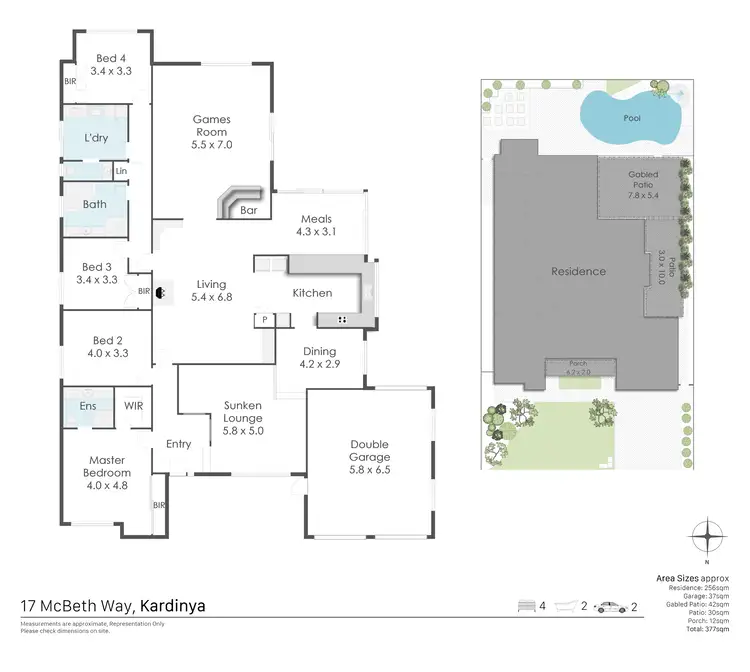 Floorplan of Homely house listing, 17 McBeth Way, Kardinya WA 6163