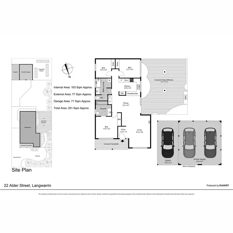 Floorplan of Homely house listing, 22 Alder Street, Langwarrin VIC 3910