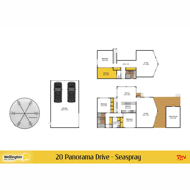 Floorplan of Homely rural property listing, 20 Panorama Drive, Seaspray VIC 3851