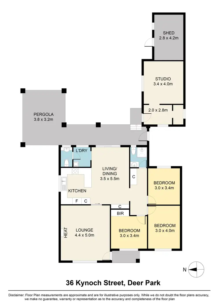 Floorplan of Homely house listing, 36 Kynoch Street, Deer Park VIC 3023