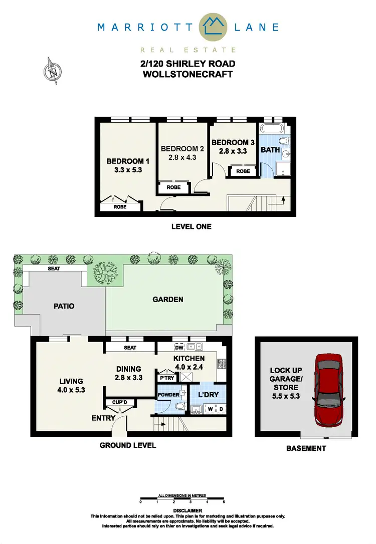 Floorplan of Homely unit listing, 2/120 Shirley Road, Wollstonecraft NSW 2065