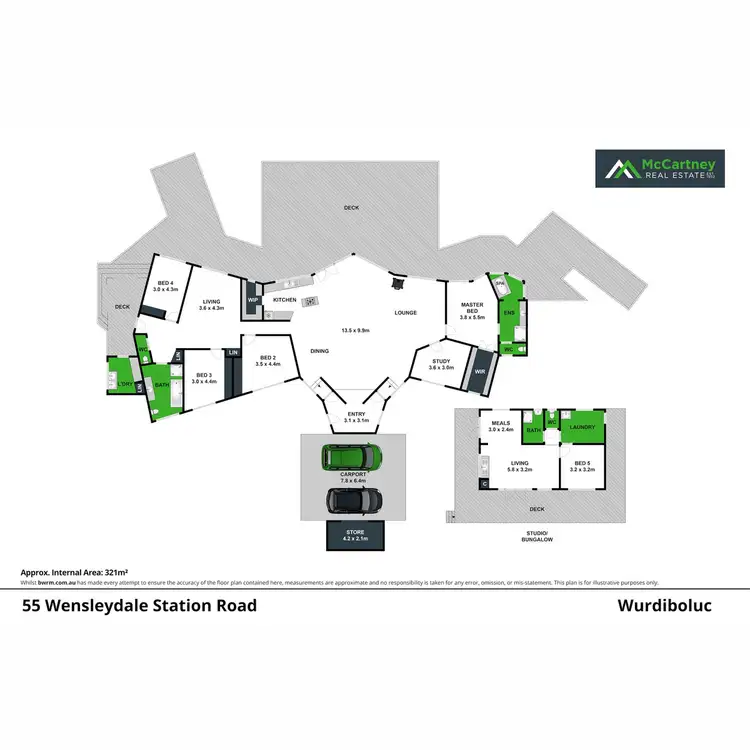 Floorplan of Homely rural property listing, 55 Wensleydale Station Road, Wurdiboluc VIC 3241