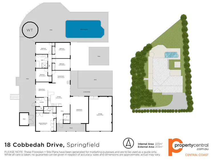Floorplan of Homely house listing, 18 Cobbedah Drive, Springfield NSW 2250