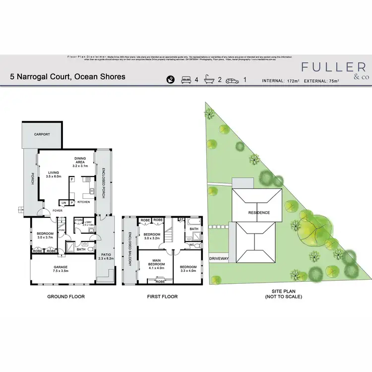 Floorplan of Homely house listing, 5 Narrogal Court, Ocean Shores NSW 2483