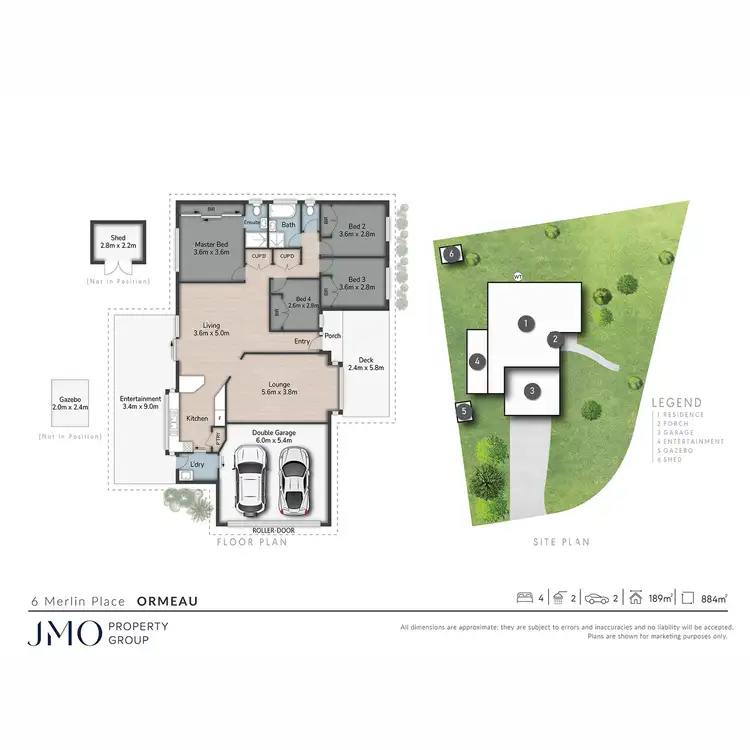 Floorplan of Homely house listing, 6 Merlin Place, Ormeau QLD 4208