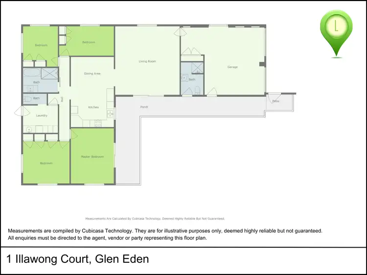 Floorplan of Homely house listing, 1 Illawong Court, Glen Eden QLD 4680