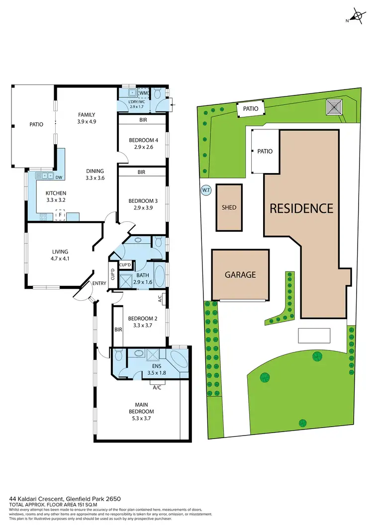 Floorplan of Homely house listing, 44 Kaldari Crescent, Glenfield Park NSW 2650