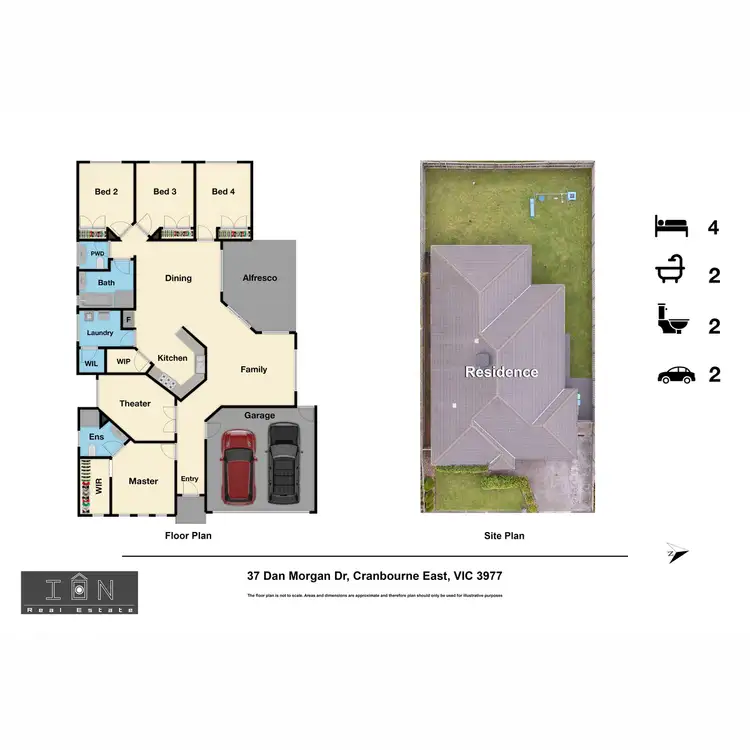 Floorplan of Homely house listing, 37 Dan Morgan Drive, Cranbourne East VIC 3977