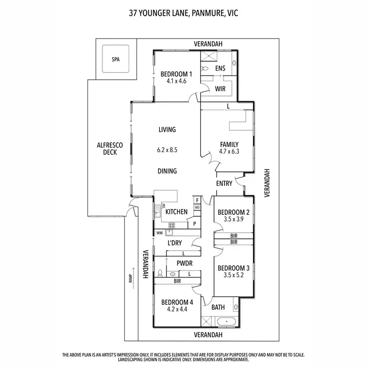 Floorplan of Homely house listing, 37 Younger Lane, Panmure VIC 3265