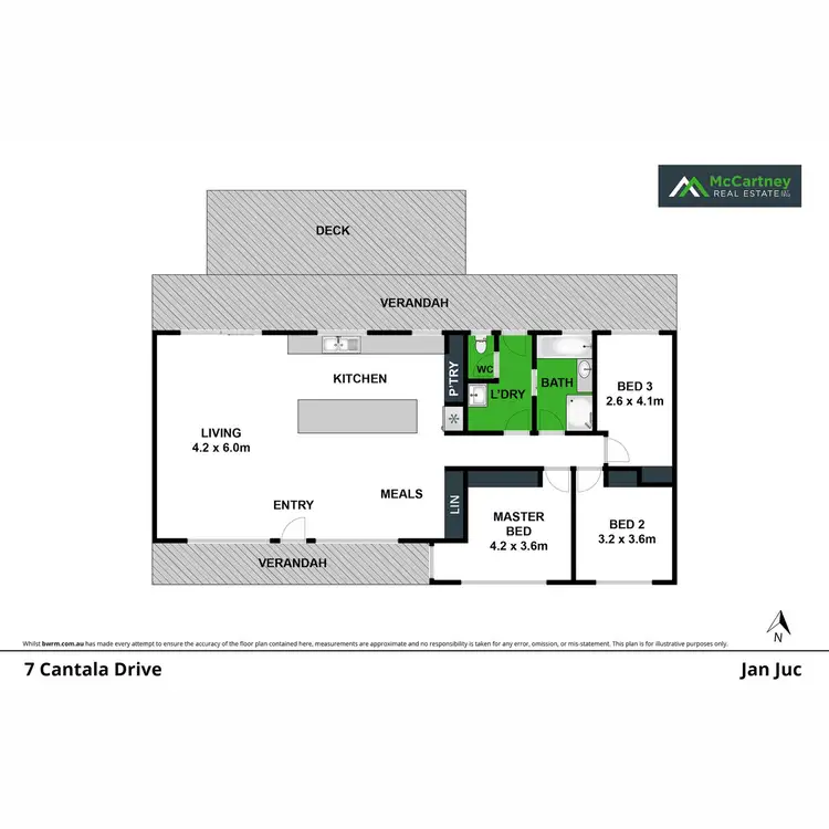 Floorplan of Homely house listing, 7 Cantala Drive, Jan Juc VIC 3228