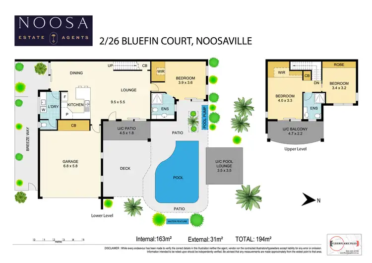 Floorplan of Homely semi-detached listing, 2/26 Bluefin Court, Noosaville QLD 4566