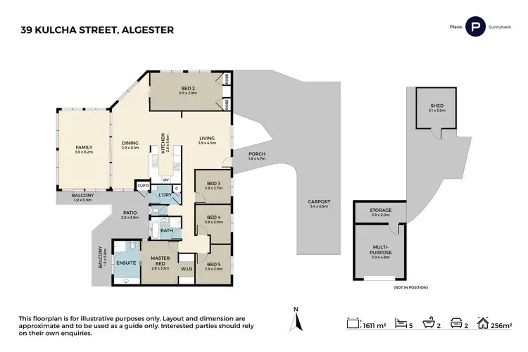 Floorplan of Homely house listing, 39 Kulcha Street, Algester QLD 4115