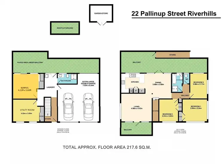 Floorplan of Homely house listing, 22 Pallinup Street, Riverhills QLD 4074