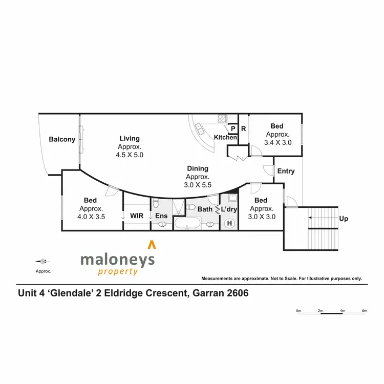 Floorplan of Homely apartment listing, 4/2 Eldridge Crescent, Garran ACT 2605