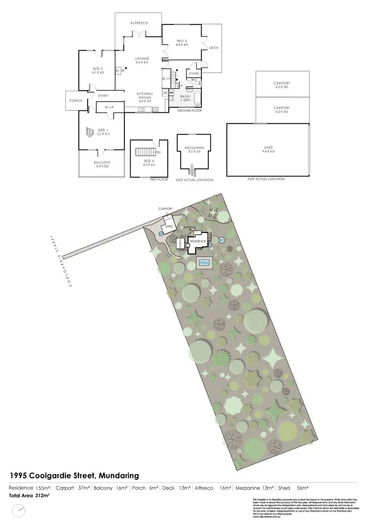 Floorplan of Homely house listing, 1995 Coolgardie Street, Mundaring WA 6073