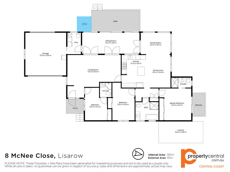 Floorplan of Homely house listing, 8 McNee Close, Lisarow NSW 2250