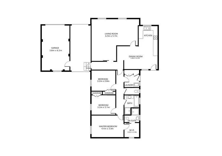 Floorplan of Homely house listing, 16 Ruby Road, West Wodonga VIC 3690