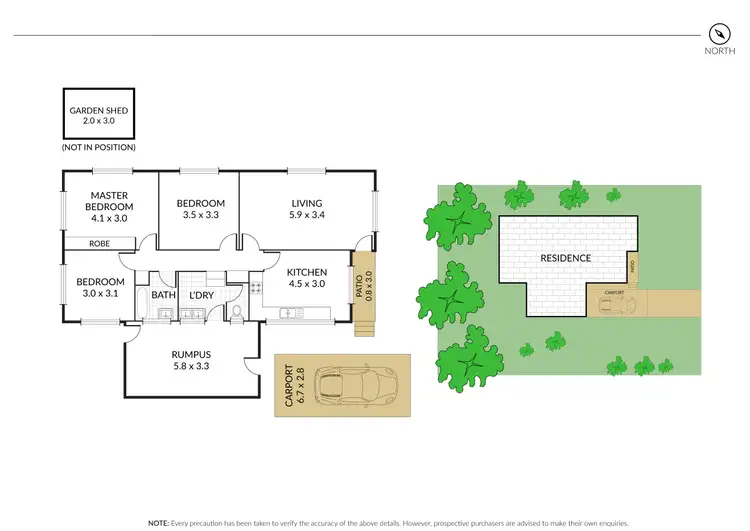 Floorplan of Homely house listing, 40 Holberton Street, Rockville QLD 4350