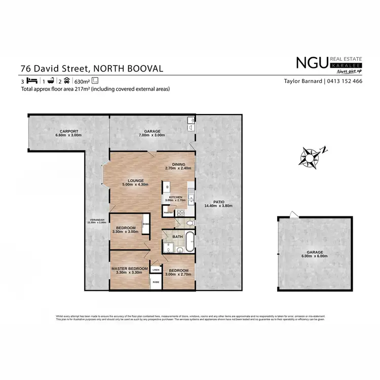 Floorplan of Homely house listing, 76 David Street, North Booval QLD 4304