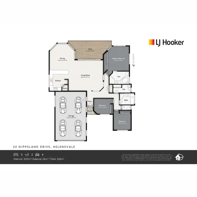 Floorplan of Homely house listing, 22 Gippsland Drive, Helensvale QLD 4212