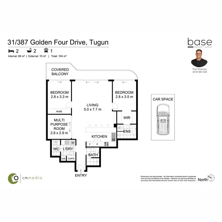 Floorplan of Homely apartment listing, 31/387 Golden Four Drive, Tugun QLD 4224