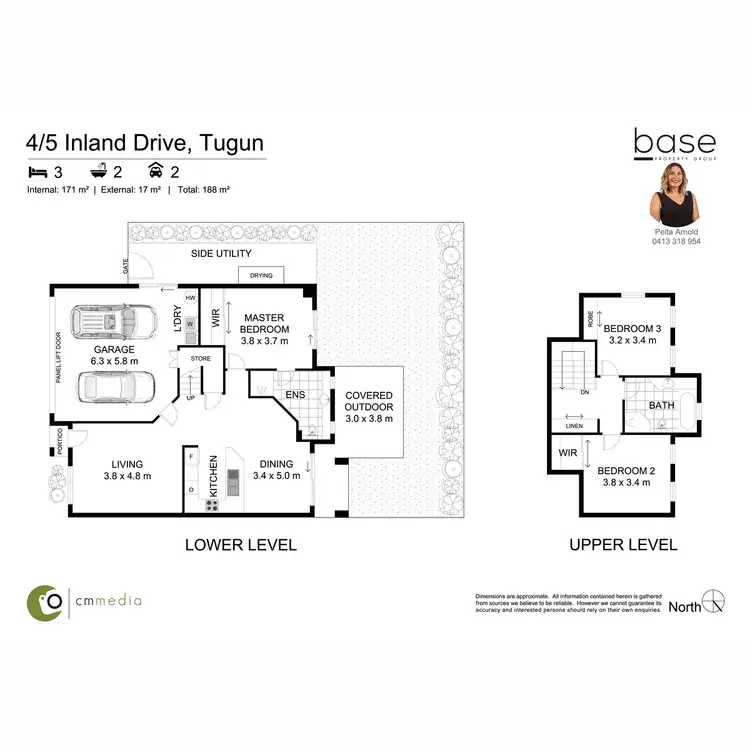 Floorplan of Homely townhouse listing, 4/5 Inland Drive, Tugun QLD 4224