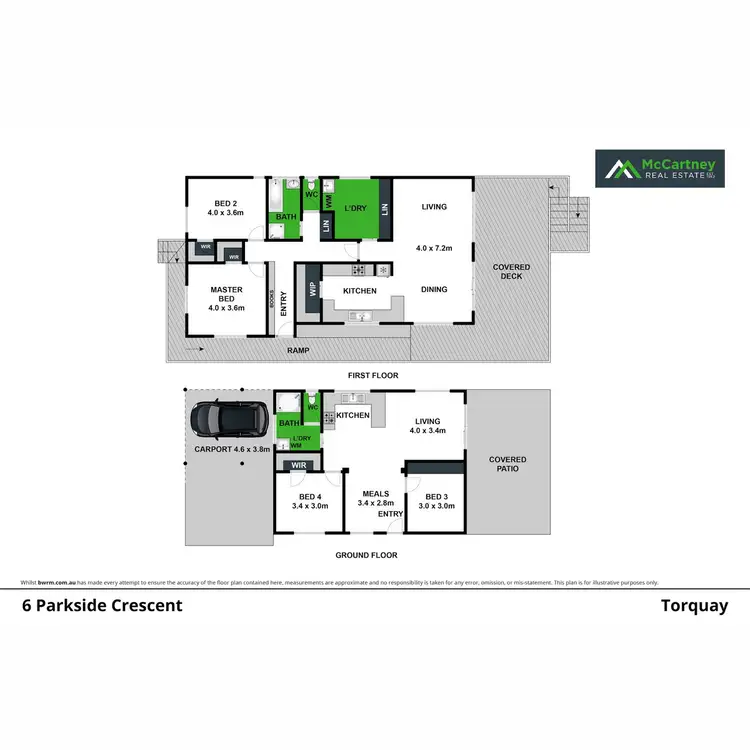 Floorplan of Homely house listing, 6 Parkside Crescent, Torquay VIC 3228