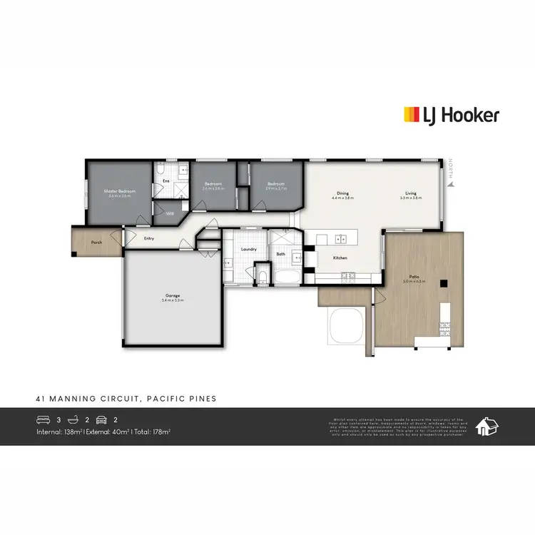 Floorplan of Homely house listing, 41 Manning Circuit, Pacific Pines QLD 4211