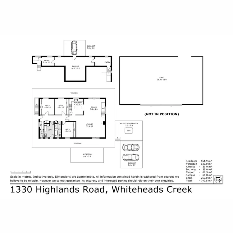 Floorplan of Homely house listing, 1330 Highlands Road, Whiteheads Creek VIC 3660