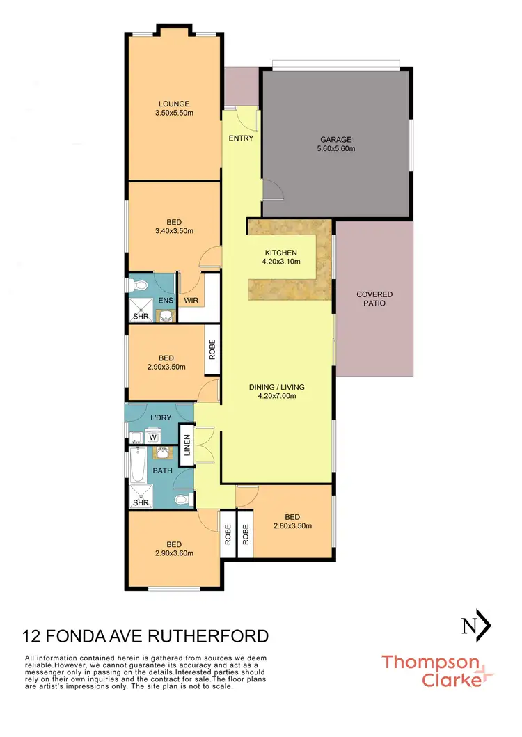 Floorplan of Homely house listing, 12 Fonda Avenue, Rutherford NSW 2320