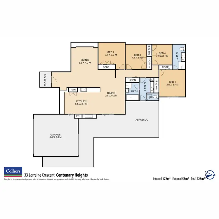 Floorplan of Homely house listing, 33 Lorraine Crescent, Centenary Heights QLD 4350
