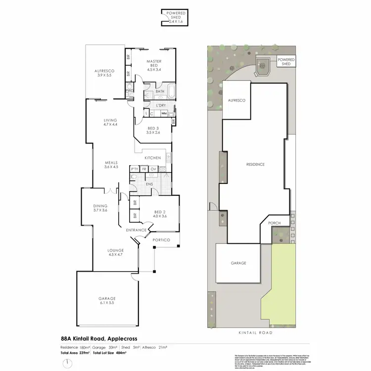 Floorplan of Homely house listing, 88A Kintail Road, Applecross WA 6153