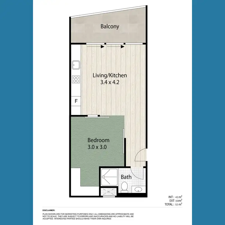 Floorplan of Homely apartment listing, 11502/8 Harbour Road, Hamilton QLD 4007