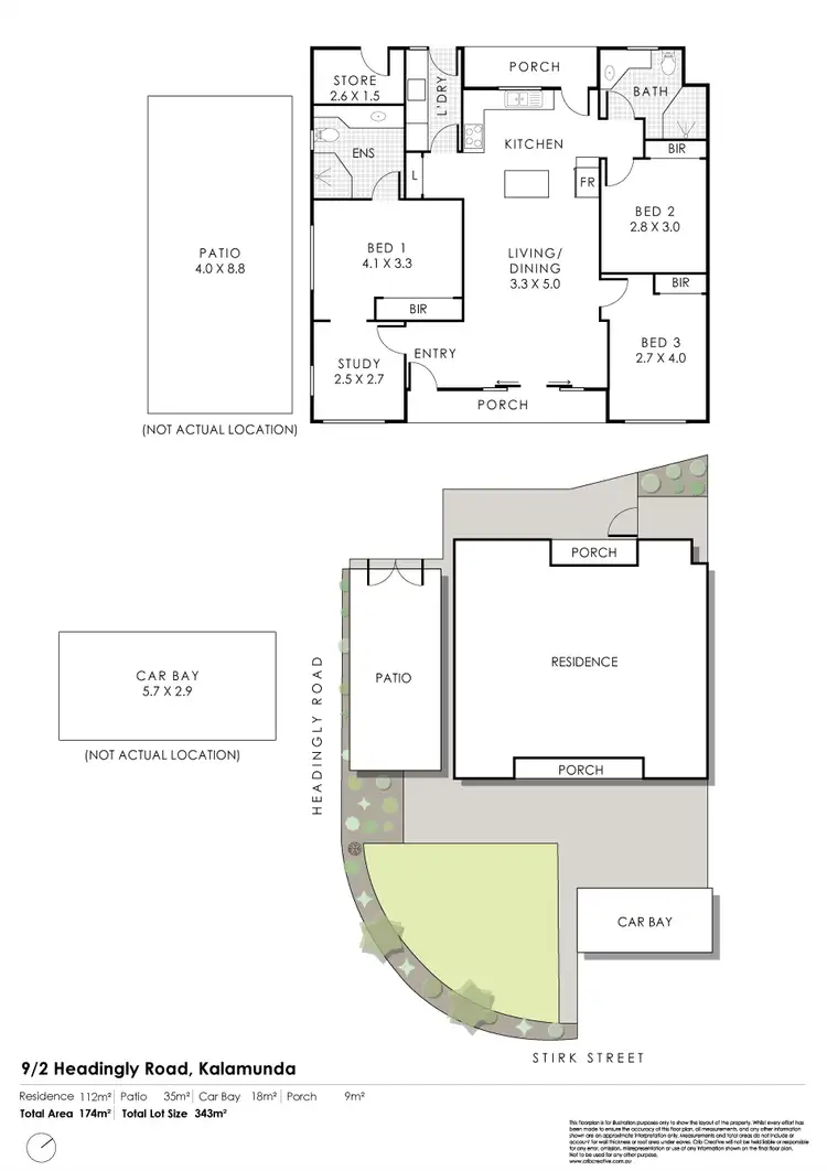 Floorplan of Homely villa listing, 9/2 Headingly Road, Kalamunda WA 6076