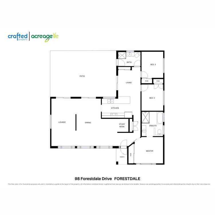 Floorplan of Homely rural property listing, 98 Forestdale Drive, Forestdale QLD 4118
