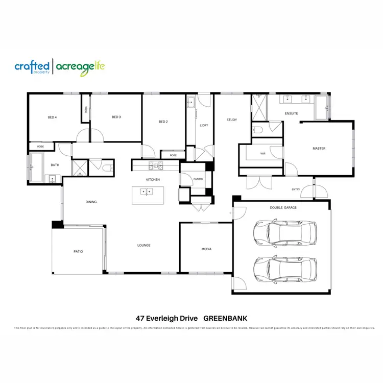 Floorplan of Homely house listing, 47 Everleigh Drive, Greenbank QLD 4124